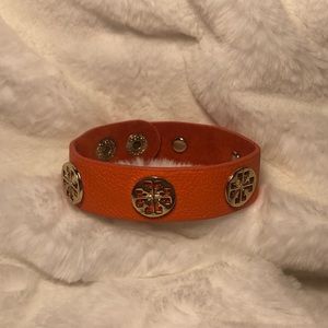 Tory Burch Single Wrap orange bracelet.